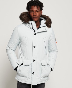 Superdry Everest Parka Férfi Kabát Fehér | HVDAU9076